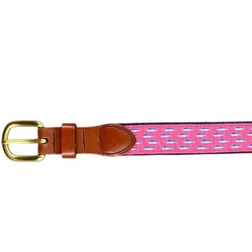 Marlin Belt Adult 30 Leather Man Ltd USA made Saltwater Fishing